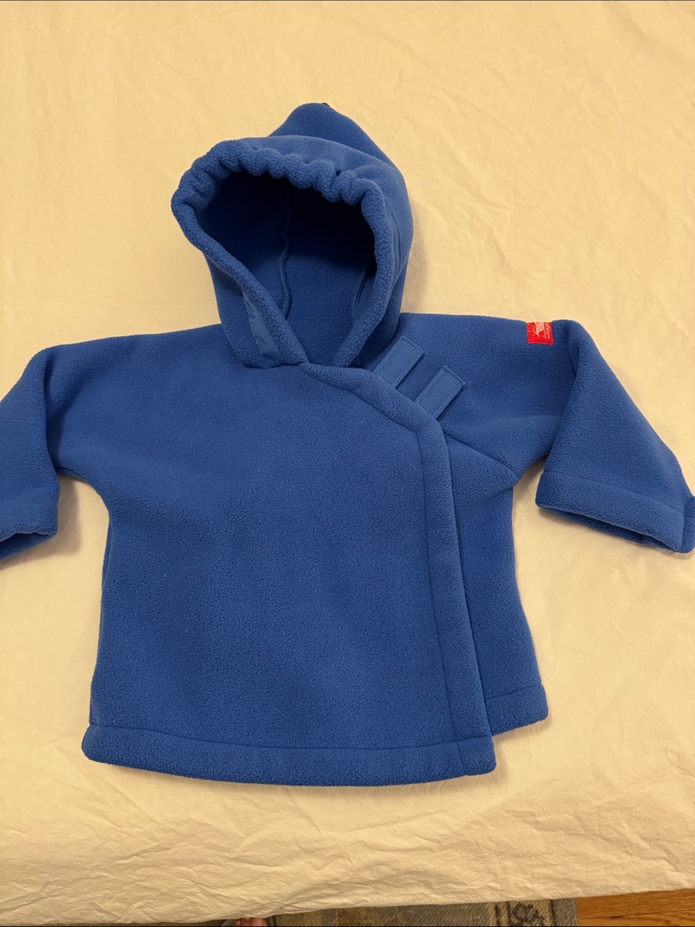 Widgeon size 9 months royal blue hoodie Polartec jacket EUC
